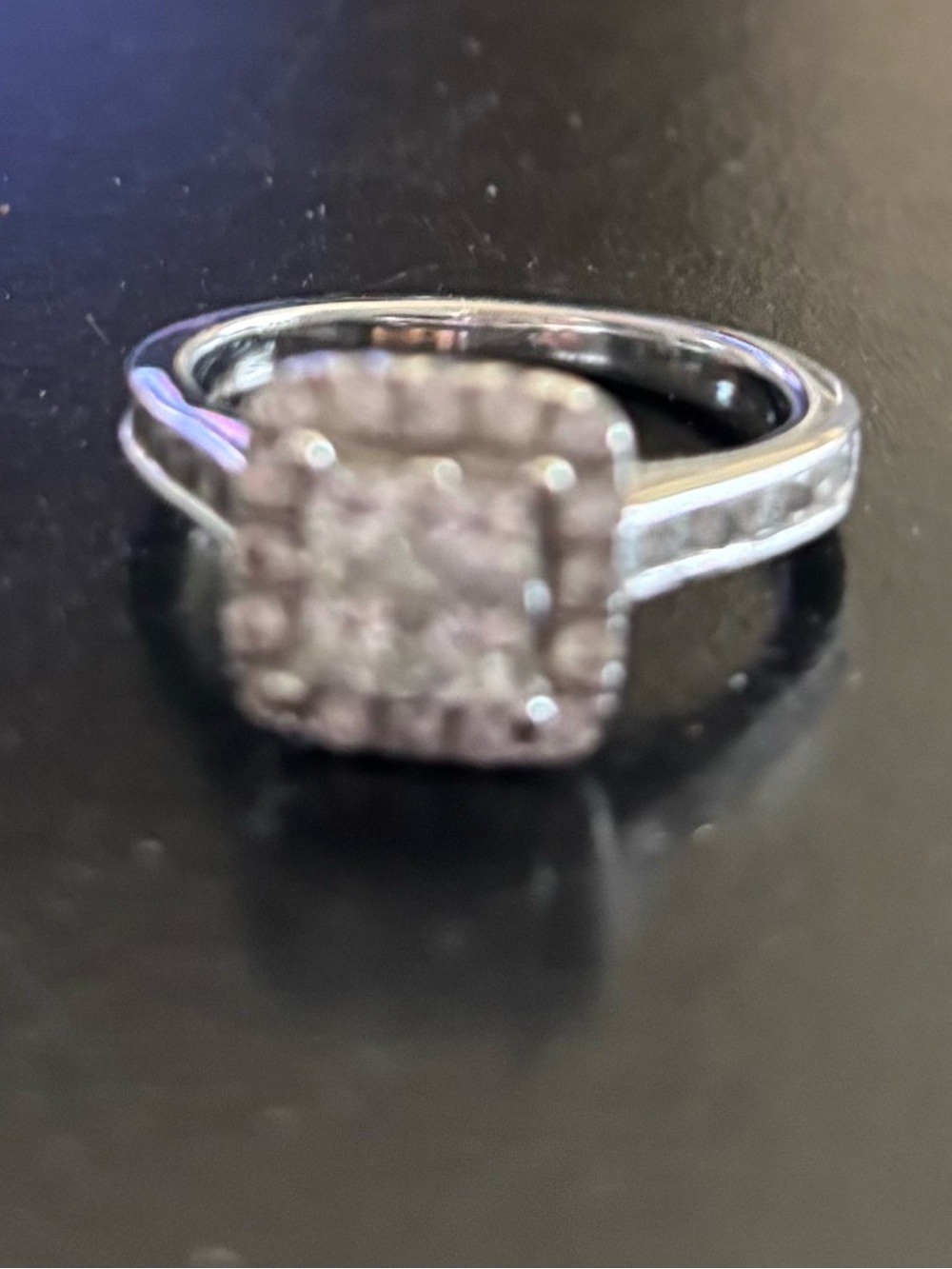 Sterling Silver White Diamond Cluster Ring - Women's Jewelry